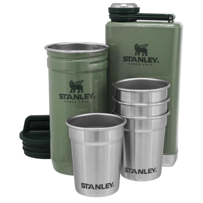 Набор Stanley Adventure: стопки 0,59 л + фляга 0,23 л, зелёный 10-01883-034