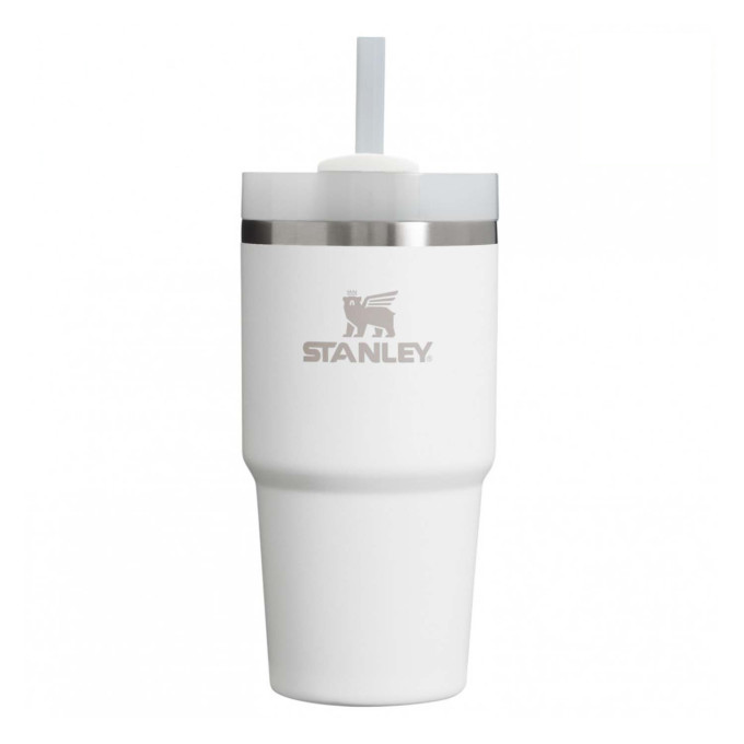 Термокружка Stanley Quencher H2,0 0,68 л с трубочкой, белая 10-08481-007