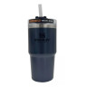 Термокружка Stanley Quencher H2,0 680 мл, тёмно-синяя, с трубочкой 10-08481-012